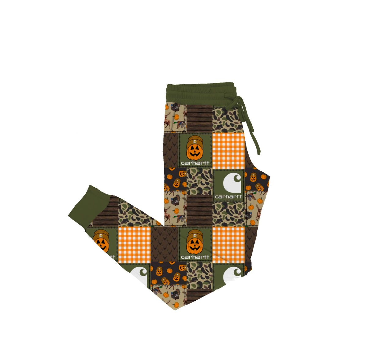 Country Pumpkin Patchwork Adult Joggers