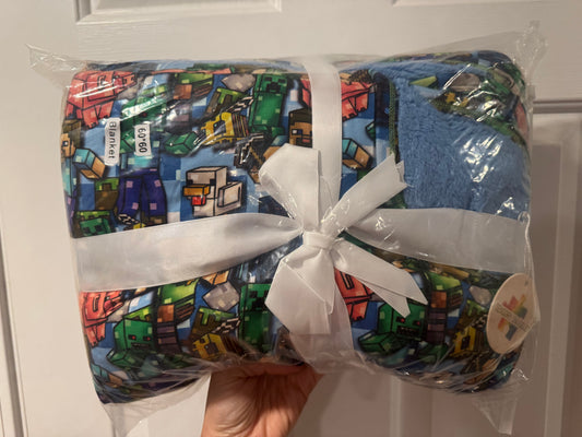 Pixel Builders 60x60 Bamboo Plush Blanket