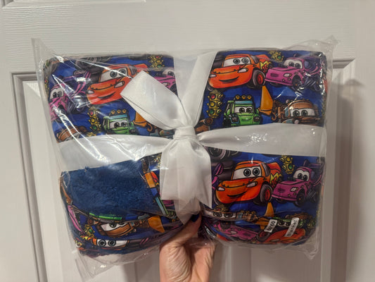 Checkers, Wreckers, & Racers 60x60 Bamboo Plush Blanket