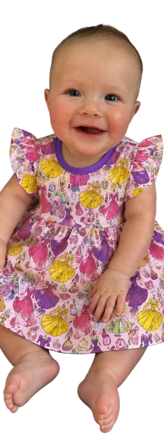 Gowns & Crowns Bow Back Bodysuit Twirl