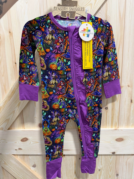 Princesses & Pumpkins Ruffle Zippy