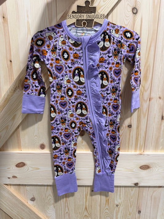 Spooky Goose Ruffle Zippy