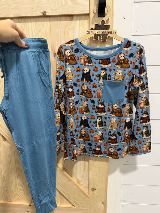 Fright Night Friends Long-Sleeve Pocket Tee & Jogger Daywear
