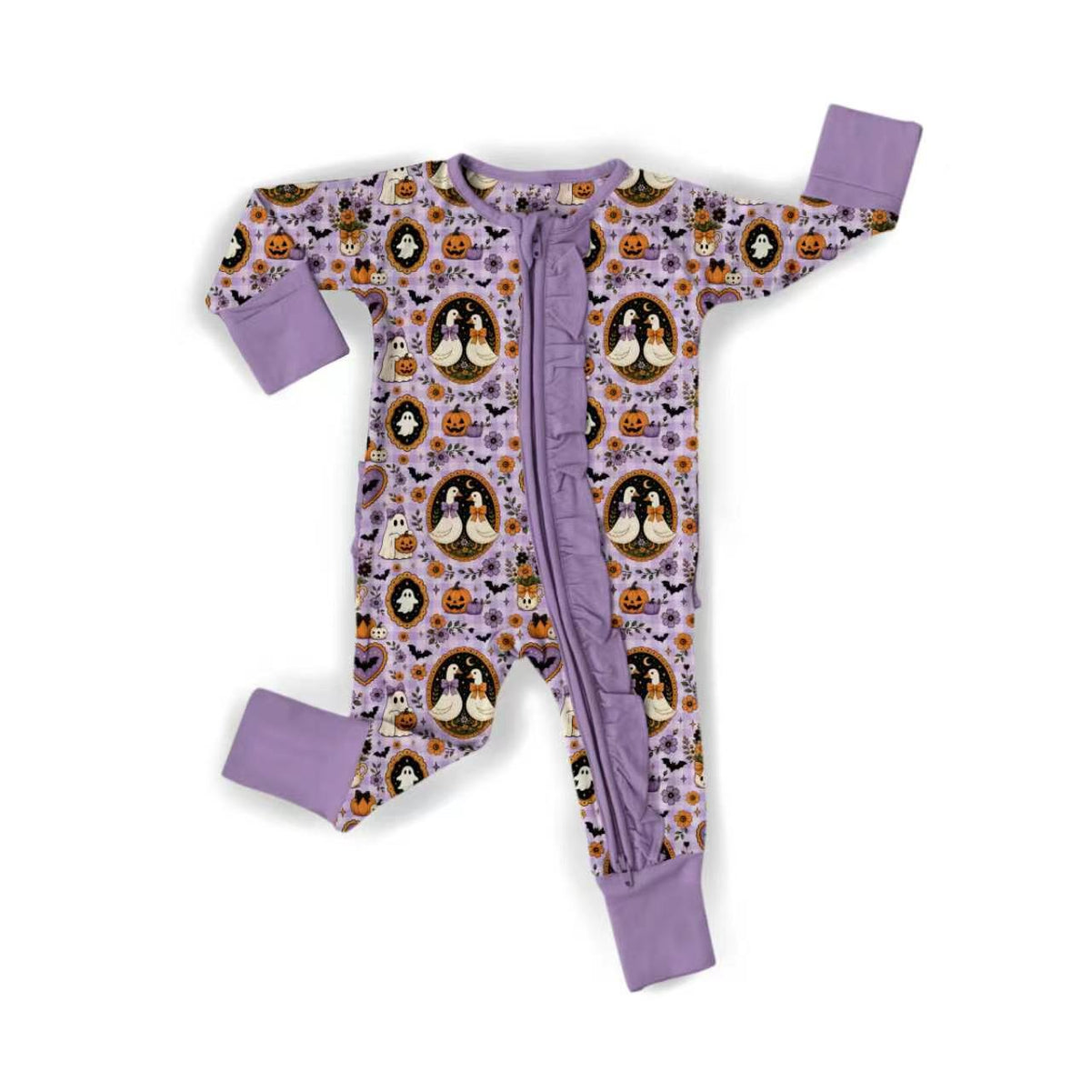 Spooky Goose Ruffle Zippy
