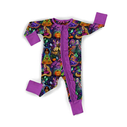Princesses & Pumpkins Ruffle Zippy